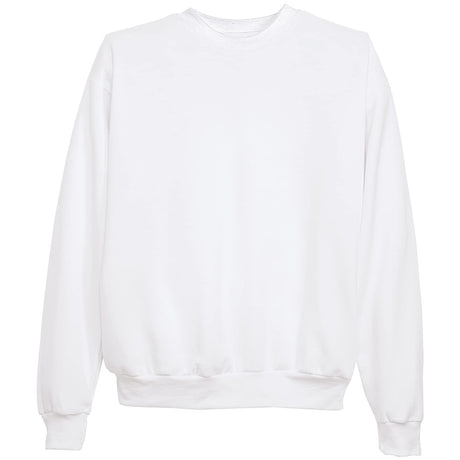 Hanes Mens Ecosmart Fleece Sweatshirt, Cotton-blend Pullover, Crewneck For Men, 1 Or 2 Pack, White - 1 Pack, Large US Hanes