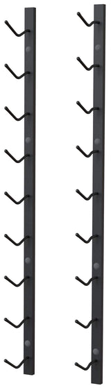 Y-Furniture The Rack Co. Wall Series - 9 Bottles Wall Mounted Wine Rack, Wine Storage with Label View (Steel, Satin Finish) TheRackCo.