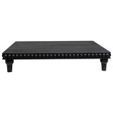 GENMOUS Farmhouse Black Dispaly Risers Pedestal Stand For Bathroom Decor , Rustic Large Tiered Tray Decor Pedestal Stand For Coffee Bar Display, Kitchen Counter Island Decor, Sink Decor, Plant Holder GENMOUS & CO.