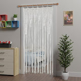 Atsweetlife Macrame Curtain Handmade Boho Doorway Curtains,Backdrop Panel Hippie Door Hanging Wedding Decor Curtain Divider Bohemian Cover Bedroom (Natural, 90×200cm/35×79in, Gradient) Atsweetlife