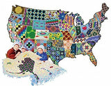 SUNSOUT INC American Quilt 600 pc Shaped Jigsaw Puzzle SunsOut