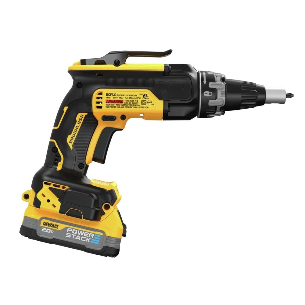 DEWALT 20V MAX Drywall Screw Gun, Battery and Charger Included (DCF630E1) DEWALT