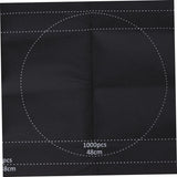 Sosoport Black Puzzle Mat Roll Up Portable Felt Play Mat for Up Inflatable Tube and Fixing Bands Storage for Jigsaw Puzzles Sosoport