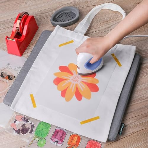 Easy Count E Mini Heat Press Machine, Heat Press Easy for Crafts, T-Shirt, Hats, Shoes, and Small HTV Vinyl Projects, Mini Portable Ironing Machine, Small Heat Transfer Machine Green (Purple) EasyCount E