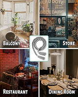 Wooden Beads Garland with Tassels, 61 Inch Grey Wood Bead Garland, Modern Farmhouse Decor, Boho Home Decor Clearance DF DUALFERV