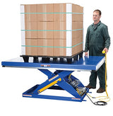 Vestil EHLT-4872-4-43 Electric Hydraulic Scissor Lift Table, 4,000 lb. Capacity, 72" x 48" Platform, 7" to 43" Height Range Vestil