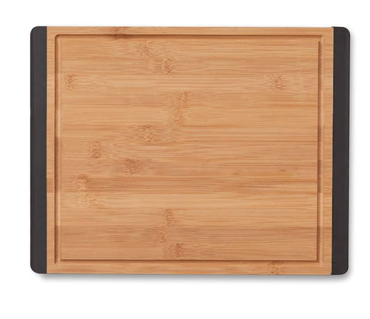 Realm 11" x 15" Bamboo Stronghold Cutting Board | Non-Slip with Juice Groove | Organic Sustainable Premium Bamboo Wood