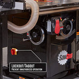 SAWSTOP 10-Inch Industrial Cabinet Saw, 5-HP, 52-Inch Industrial T-Glide Assembly (ICS53480-52) SawStop