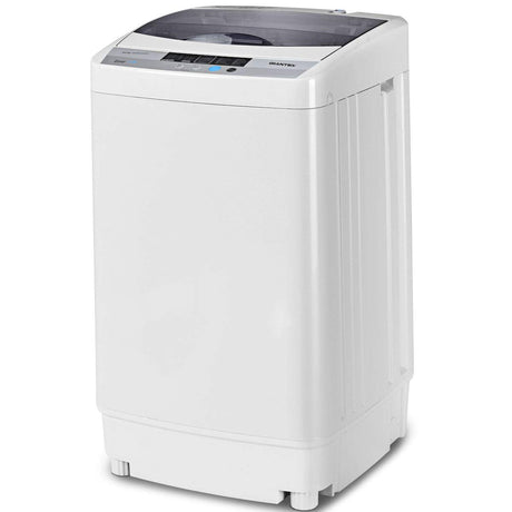 Giantex Full-Automatic Washing Machine Portable Compact 1.34 Cu.ft Laundry Washer Spin with Drain Pump, 10 programs 8 Water Level Selections with LED Display 12 Lbs Capacity Giantex