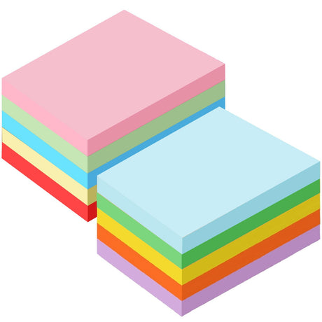 Sherr Construction Colored Paper Cardstock Bulk, A4 9" x 12", 1000 Sheets, Heavyweight Craft Printer Paper for Kids Bulk School Supplies Art(Rainbow Color) Sherr