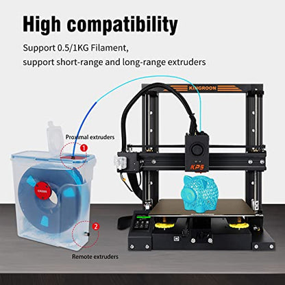 Kingroon Filament Dryer Box, PLA Dryer Box, 3D Printer Filament Dry Box Keeping Filament Dry During 3D Printing 4L Compatible with1KG Filament and PLA Filament,PETG,Material Filament Dry Box - WoodArtSupply