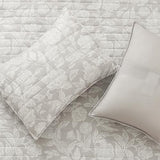 HORIMOTE HOME Floral Quilt Set King Size 3 Pieces, Taupe Flower Fine Printed Reversible Botanical Bedspreads Bedding Sets, Soft and Lightweight Bed Coverlet for All Season HORIMOTE HOME