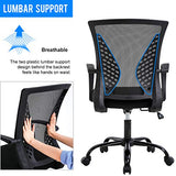 BestOffice Office Chair Ergonomic Desk Chair Mesh Computer Chair with Lumbar Support Armrest Mid Back Rolling Swivel Adjustable Task Chair for Women Adults, Black BestOffice