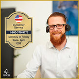 Finch Alfred Round Solid Wood Rustic Dining Table for Farmhouse Kitchen Room Decor, Wooden Trestle Pedestal Base, 46.5" Wide Circular Tabletop, Distressed Dark Brown Finch