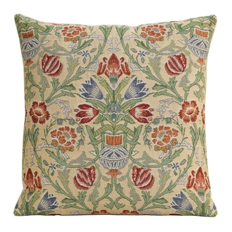 Charlotte Home Furnishings Throw Pillow Covers 16x16 in Single Stem Decorative Couch Pillow Cover Boho Decor European Tapestry Cushion Cases Living Room Cozy Home Decor Jacquard Woven Soft Cotton C Charlotte Home Furnishings Inc
