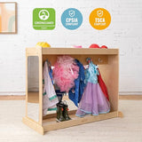ECR4Kids Streamline Dress-Up Island, Costume Organizer, Natural ECR4Kids