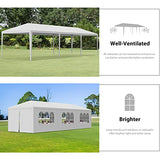 BBBuy 10’X30’ Outdoor Canopy Tent with Removable Sidewalls Gazebo Shelter Pavilion for Backyard BBQ Camping Picnic Parties Wedding Ceremony, Easy Assemble and Removable BBBuy