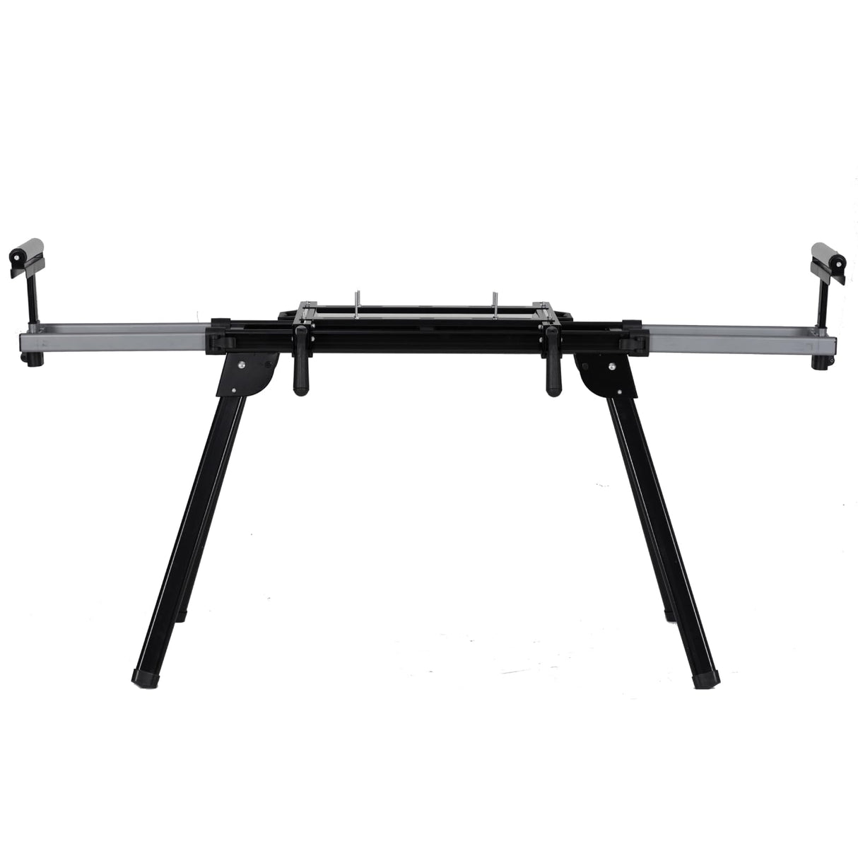 PioneerWorks Miter Saw Stand, 440 Lbs Load Capacity Saw Stand with Durable Iron Skeleton frame, , 76-4/5'' Max Sliding Rail, Quick to Install and Remove, Compatible & Portable, Compatible with Most PioneerWorks