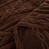 YUSOKI Twin XL Blanket Single Layer,Weight(3.1lb),370GMS-3D Stylish Design for Gift Home Decor (Brown,65"x90") YUSOKI