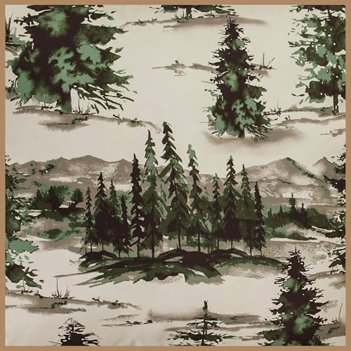 Paseo Road Cabin Bedding Joshua 3 Piece Lodge Comforter Set with Pillow Shams, King Forest Woods Bedding, Pine Trees Comforter Set, Woodland Nature Western Rustic Bed Set Paseo Road