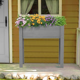 31x31x16 inch Raised Garden Bed with Legs, Elevated Wooden Planter Box for Outdoor Plants Flowers Fruits Vegetable Herb Growing Mederla