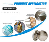 UF-SHARP 8 inch CBN Grinding Wheel 180 Grit, 8" Dia x 1" Wide x 5/8" Bore （Aluminum Body） for Sharpening High Speed Steel Tools、Woodturning Tools (8"x1") UF-SHARP