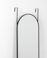 Otlsh 14"×48" Door Mirror,Arched Full Length Mirror, Over The Door, Arch Wall Mirror, Thin Frame, Aluminum Alloy, for Bedroom, Living Room, Entryway -Black Otlsh