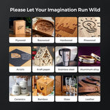 Longer Laser RAY5 10W Laser Engraver with Air Pump and 17.3"x 17.3"Honeycomb Working Table, DIY Laser Engraver for Wood and Metal, Paper, Acrylic, Glass, Leather Longer