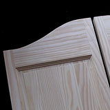 Cafe Doors by Cafe Doors Emporium | Pine Raised 4 Paneled 64" T | Premade for 36" W Finished Opening | Saloon Restaurant Swinging Kitchen Parlor Butler Eliason Tall Pantry Door | Includes Hinges Cafe Doors Emporium