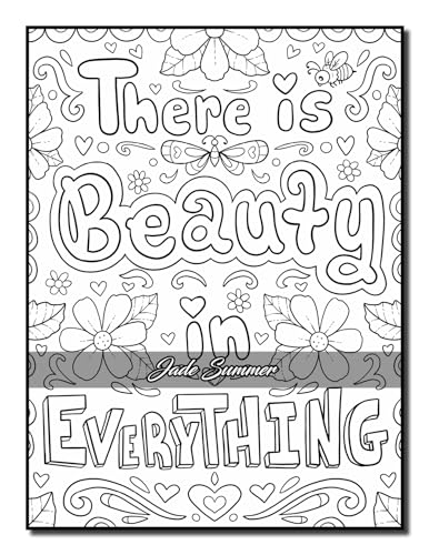 Positive Quotes: An Inspirational Coloring Book for Adults, Teens, and Kids with Positive Affirmations, Motivational Sayings, and More! (Inspirational Coloring Books) WoodArtSupply
