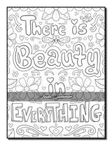 Positive Quotes: An Inspirational Coloring Book for Adults, Teens, and Kids with Positive Affirmations, Motivational Sayings, and More! (Inspirational Coloring Books) WoodArtSupply