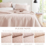 Madison Park Queen Quilt Set Damask Coverlet Set for Queen Size Bed, Cottage Oversized Quilt Set, Scallop Edge, All Season, Pre-washed Cotton-Filled Queen Size Quilt, Tuscany, Full/Queen Blush 3 Piece Madison Park