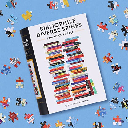 Bibliophile Diverse Spines 500-Piece Puzzle