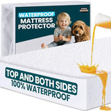 Utopia Bedding Waterproof Mattress Protector Top and Both Sides, King Size, Soft and Breathable Dual Sided Terry Mattress Cover, Fitted Style with Stretchable Elastic Pockets Utopia Bedding