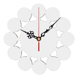 Valyria Sublimation Blanks Wall Clock, 7.9" Round Sublimation Wall Clocks Silent Non-Ticking Easy to Read Battery Operated Decorative Wall Clock for Home Kitchen Office School Hotel Valyria