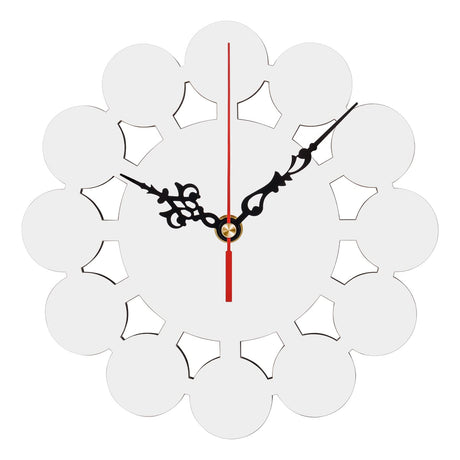 Valyria Sublimation Blanks Wall Clock, 7.9" Round Sublimation Wall Clocks Silent Non-Ticking Easy to Read Battery Operated Decorative Wall Clock for Home Kitchen Office School Hotel Valyria