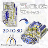Piececool 3D Metal Puzzles, The Old Summer Palace Chinese Traditional Architecture Building Models Kit to Build for Adults Brain Teaser 3D Puzzle Gift Home Decor DIY Crafts - 358 PCS