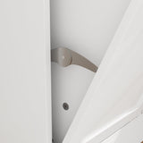 ROMSHINE Double Tilt Out Laundry Hamper, Hidden Laundry Hamper Cabinet with Adjustable Shelves & 2 Tilt Out Trash Cabinets (14 Gallon Each) for Bathroom Kitchen, White 1 Door ROMSHINE