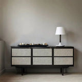 Wooden Dough Bowls Decorative，Rustic Bread Long Bowls Decor Wood Tray, Hand Carved for Table Centerpiece Decor, Home Decor (30 * 6 * 2 inch Black) BEDAZE