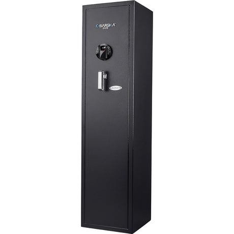 Barska Quick and Easy Dual Access Digital Biometric Fingerprint & Keypad Code Rifle Firearm and Long Gun Safe for Home - 11 Position BARSKA