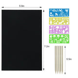 FUNNYB&G Rainbow Scratch Paper Art for Kids - 60 Pcs Magic Rainbow Scratch Paper Off Set Scratch Crafts Arts Supplies Kits Pads Sheets for Party Games Christmas Birthday Easter Gifts FUNNYB&G