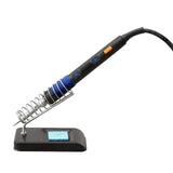 110W Electronics Soldering Iron Kit - LCD Digital Soldering Iron Adjustable Temperature, Wire & Cutter, Stand, Soldering Iron Tip Set, Desoldering Pump, Solder, Tweezers, Soldering Flux Paste LDK