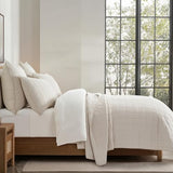 EVERGRACEHOME 100% Cotton Box Stitch Quilt Bedding Set King Size 3 Pieces, Garment-Washed Lightweight Soft Cozy Coverlet, Oversized Quilted Bedspread Sets with 2 Shams for All Season, Birch EVERGRACEHOME
