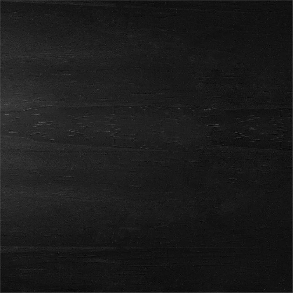 Pemberly Row Wood King Size Canopy Bed with Slatted Headboard in Black Pemberly Row