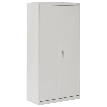 Sandusky Lee CAC1362472-05 Combination Garage Storage Cabinet, Steel Utility Cabinet with Adjustable Shelves, 72" H, Dove Gray