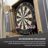 DMI Sports Dublin Bristle Dartboard Cabinet Set - Bristle Dartboard Included DMI Sports