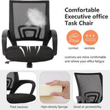PayLessHere Home Office Chair Desk Computer Chair Adjustable Ergonomic Lumbar Support Armrest Executive with High Density Mesh 360 Degree Swivel Chair for Men Women Adults, Black PayLessHere