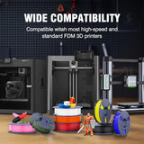 JAYO Rapid PLA 3D Printer Filament Bundle 2KG, High Speed PLA Filament 1.75mm 50mm/s - 600mm/s Print Range, 8 Pack 250g Spool Filament (Black, White, Blue, Red, Pink, Orange, Yellow, Olive Green)