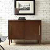 Crosley Furniture Everett Mid-Century Modern Media Console, Mahogany Crosley Furniture