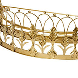 Creative Co-Op Decorative Metal Curtain or Canopy Crown, Gold Finish